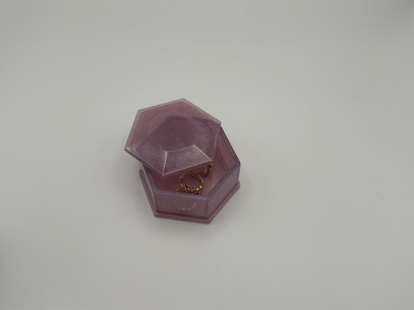 Hexagon Trinket box with lid