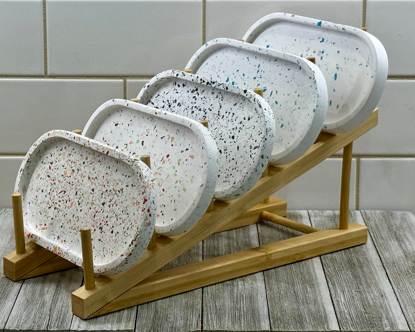 Oval Ceramic Resin Jewelry Tray