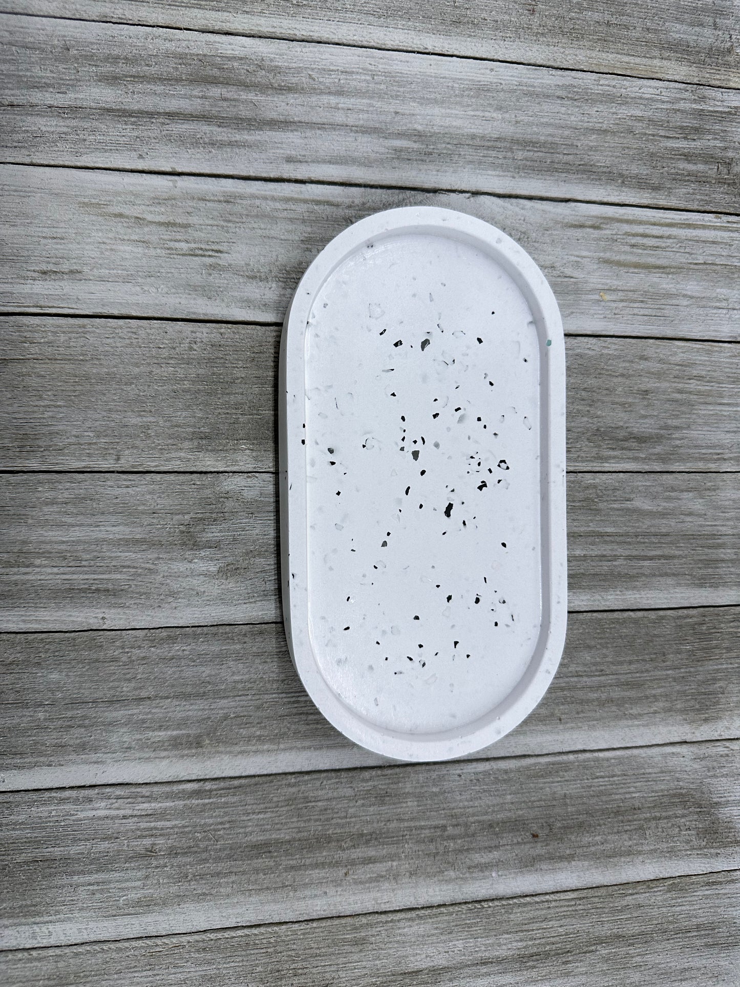 Oval Ceramic Resin Jewelry Tray