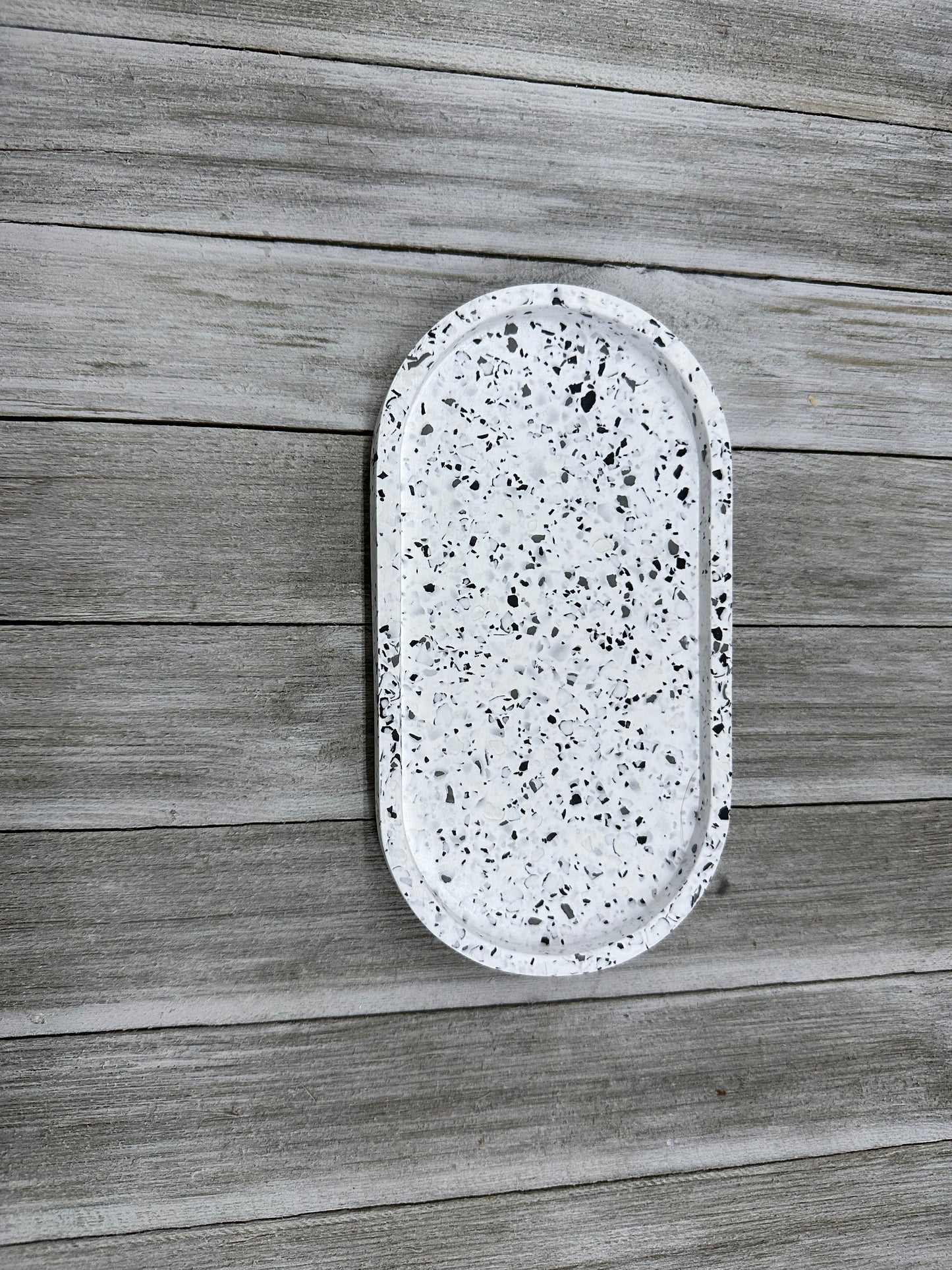 Oval Ceramic Resin Jewelry Tray