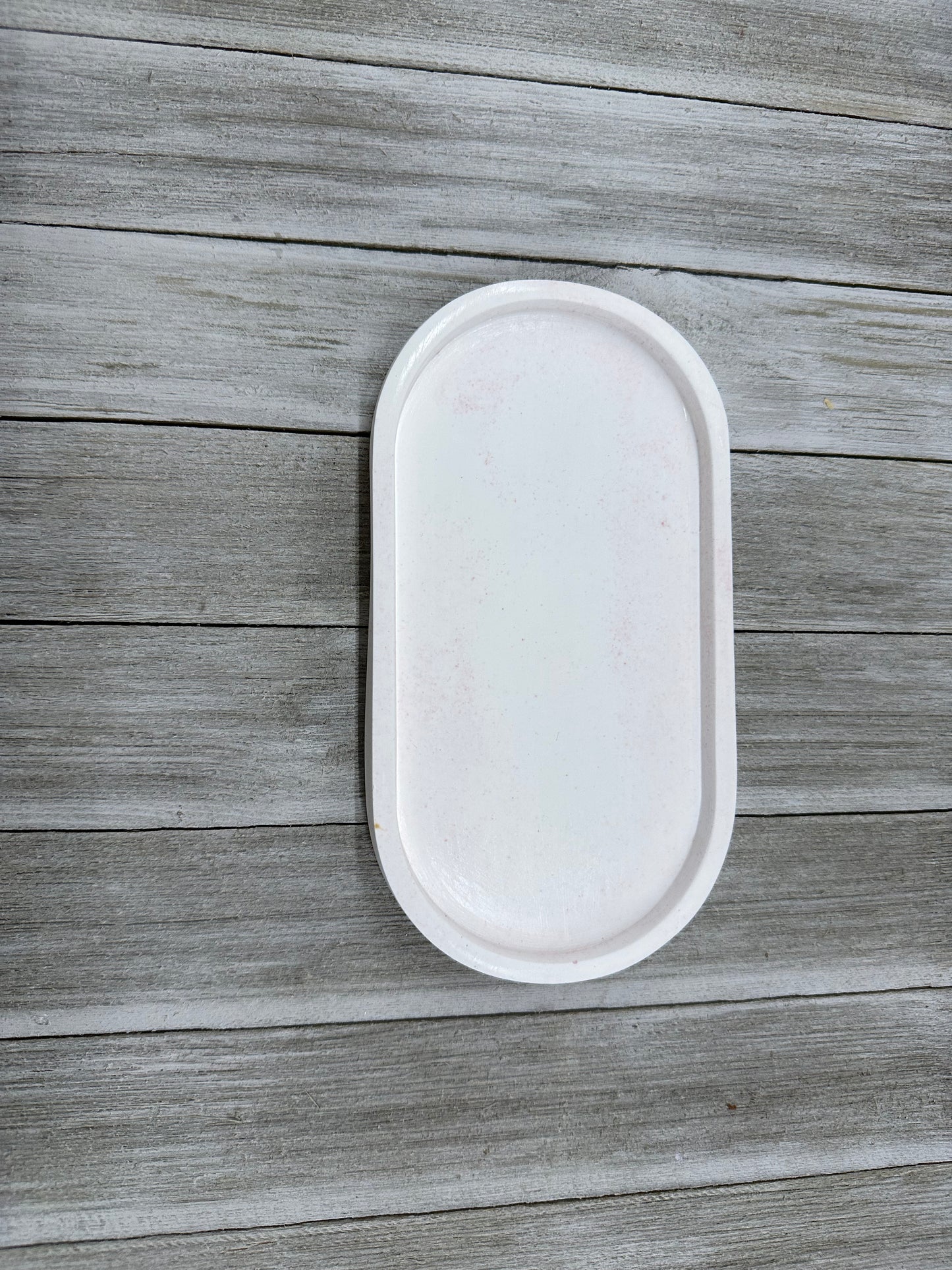 Oval Ceramic Resin Jewelry Tray