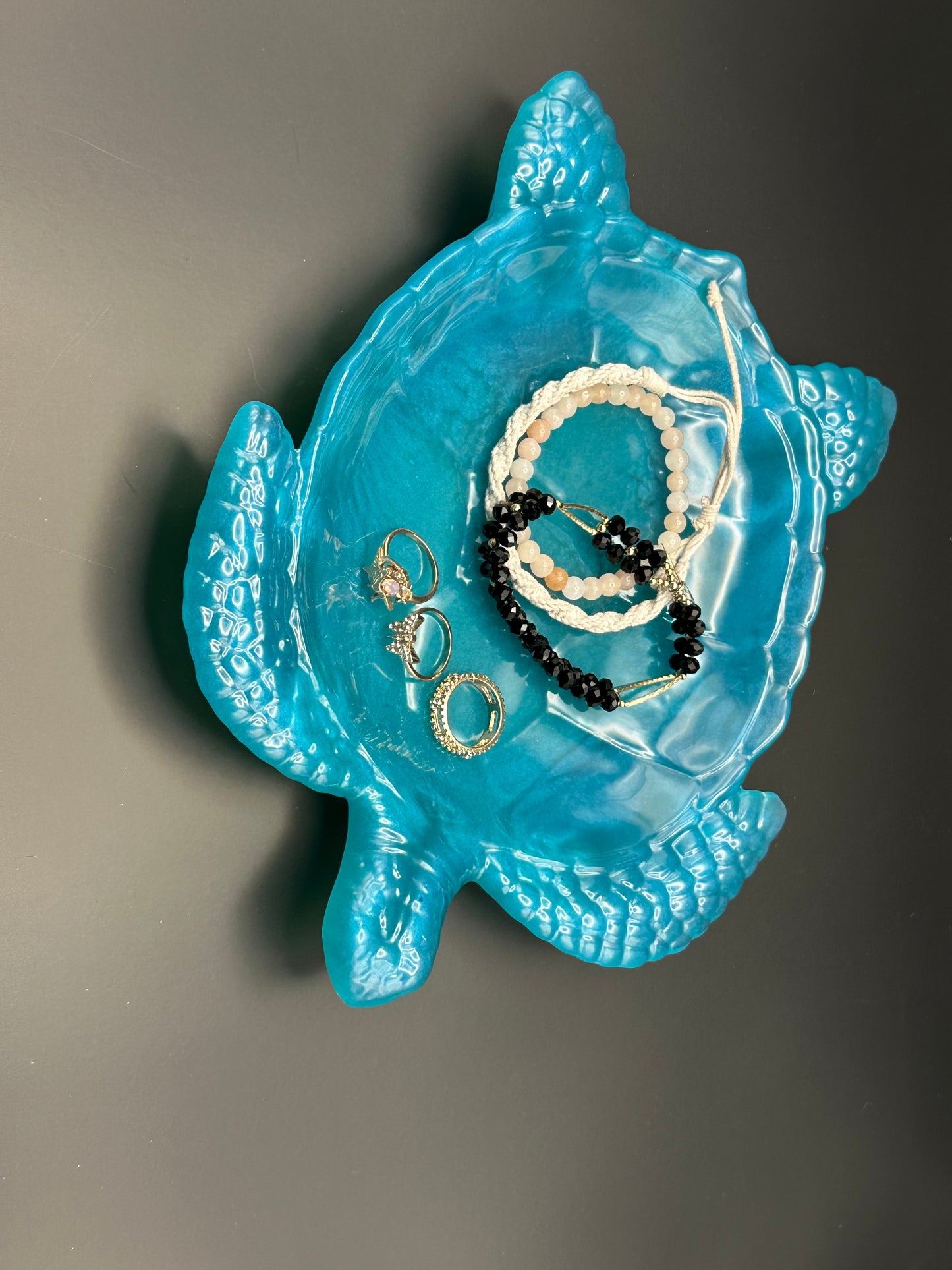 Sea Turtle Jewelry Resin Tray